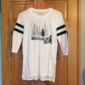 Black and white Abercrombie children's top
